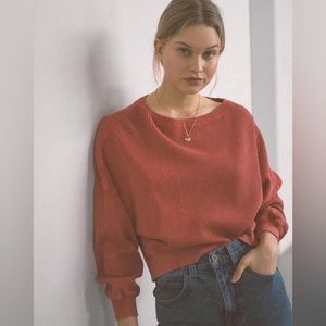 NWT Urban Outfitters Luciana Thermal Long Sleeve Top Size L